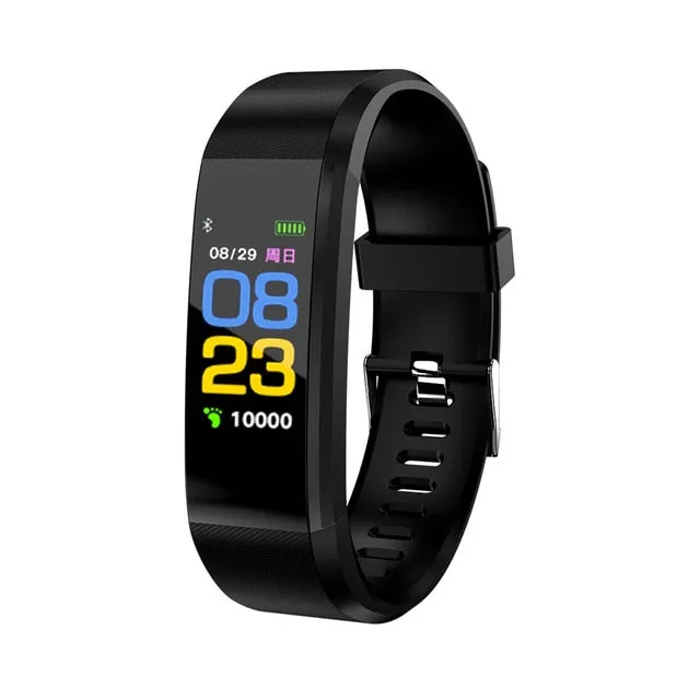 115 Plus Bluetooth Smart Watch Heart Rate Monitor Smart Watch Fitness Tracker Bracelet Waterproof Smart Wristband