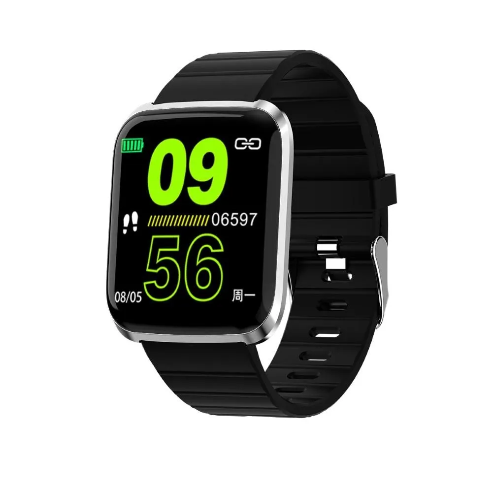 116 Pro Smart Watch (with Fitness Tracker, HR & BP Monitor, Push Messages and more)