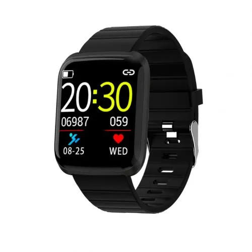 116 Pro Smart Watch (with Fitness Tracker, HR & BP Monitor, Push Messages and more)