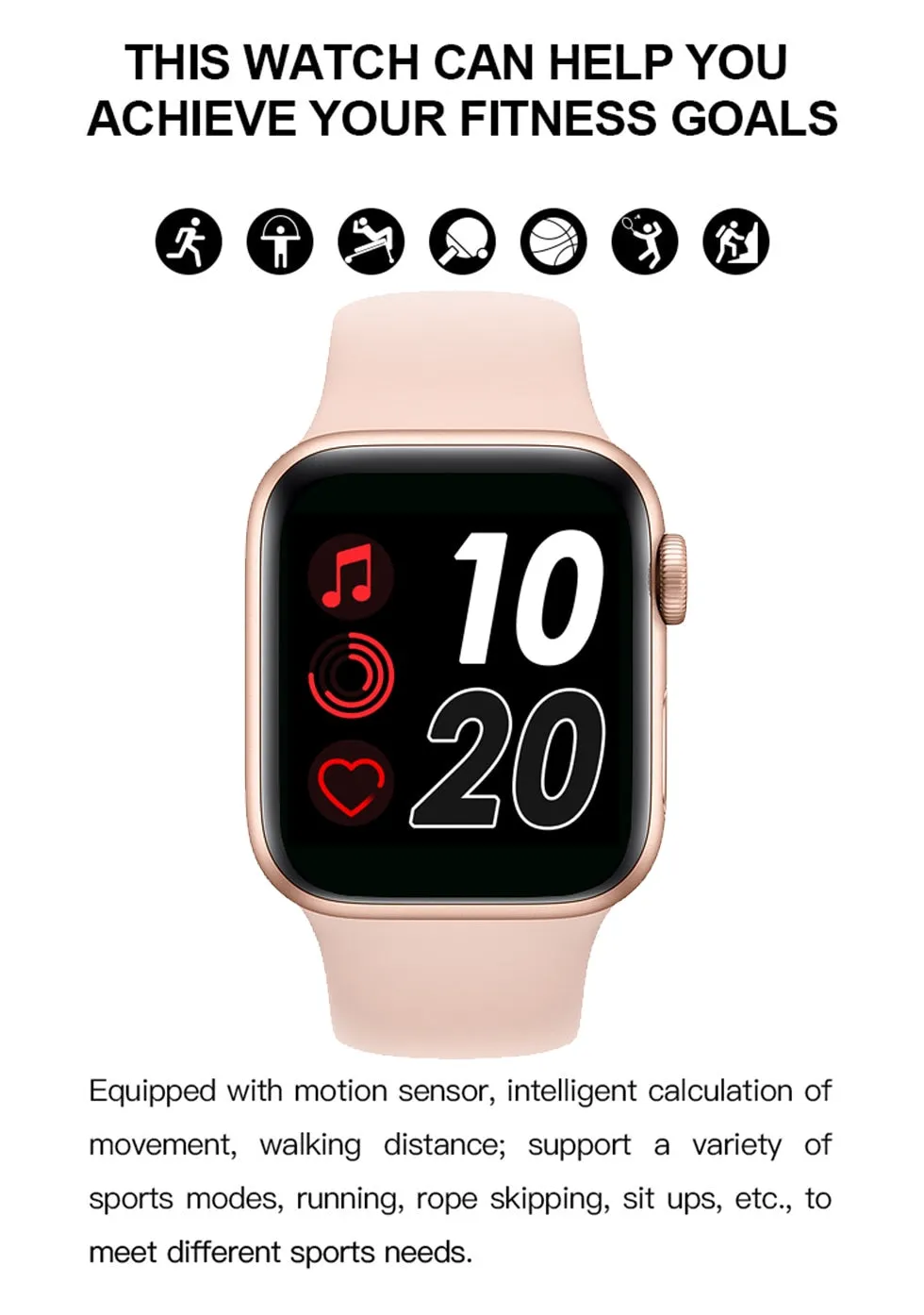 2021 T500 Smart Watch   FREE 2021 Macaron Mini-2 TWS Earphones   Charger Box