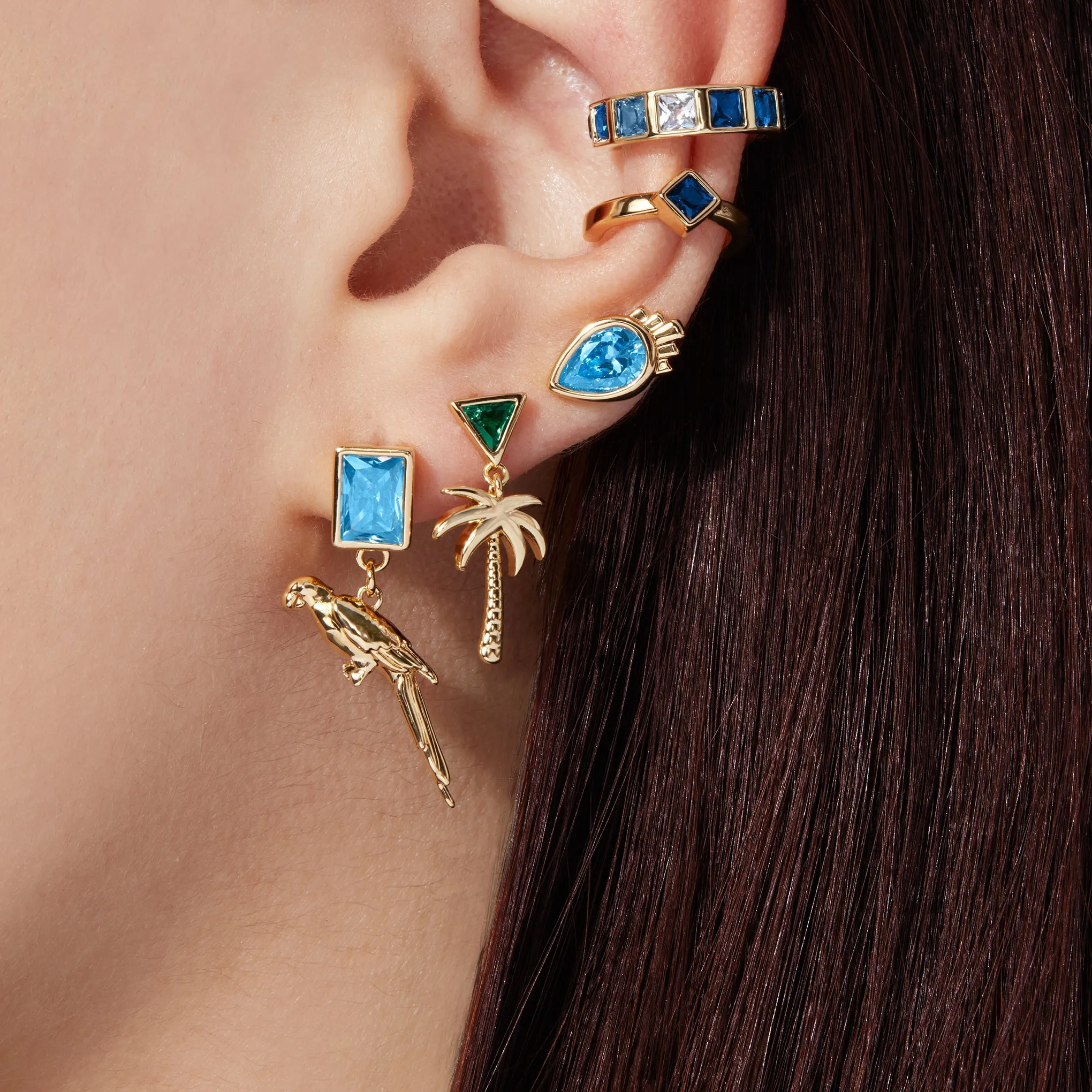 Callisto Ear Cuff - Blue