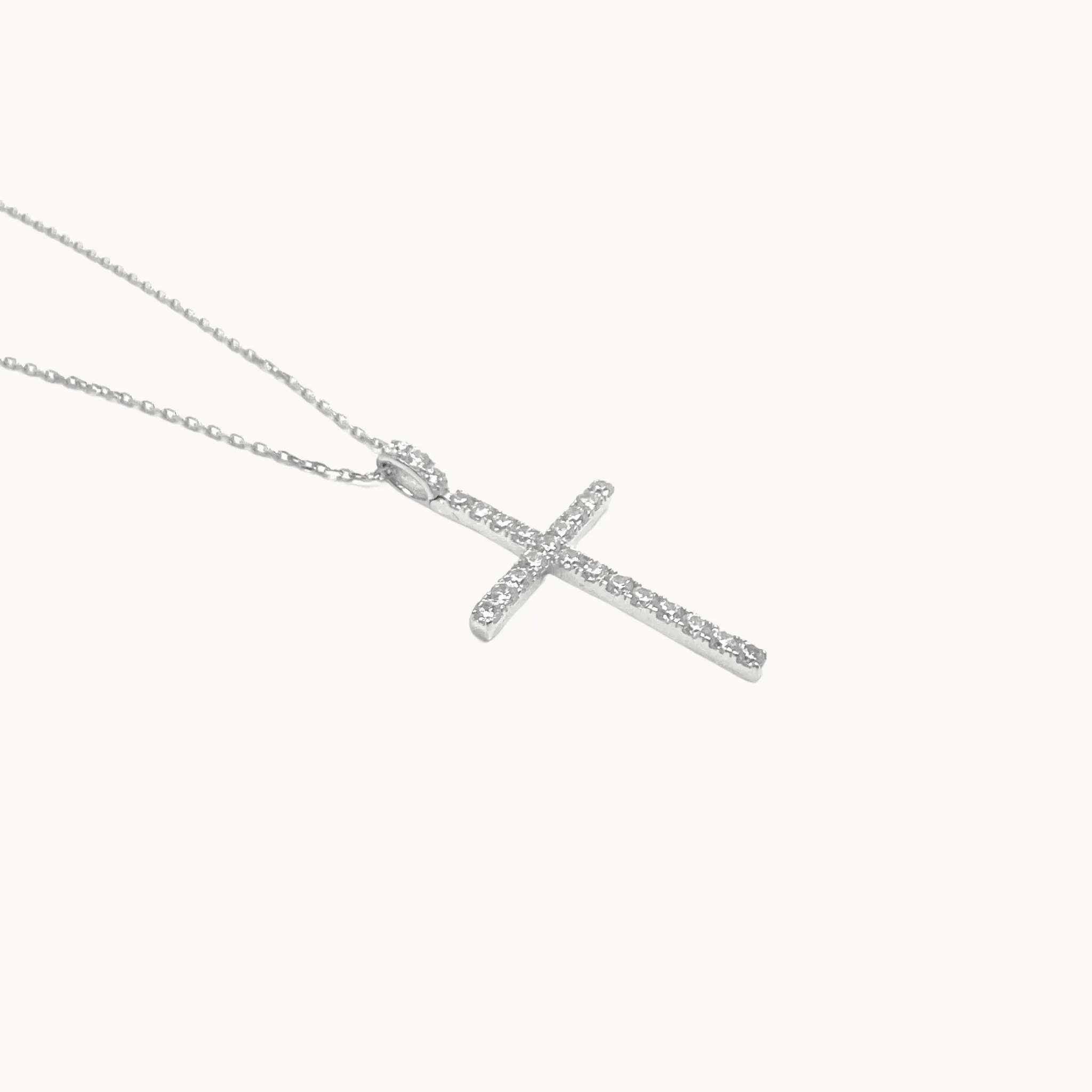 Cross Pendant Necklace, Naked Nation Sterling Silver Necklace