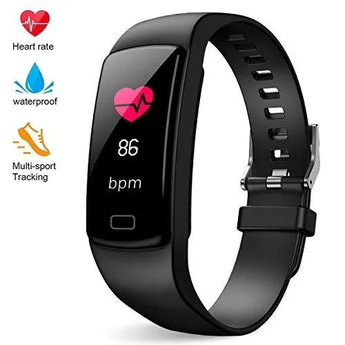 Deyawe Fitness Tracker, Colorful Screen Activity Tracker with Heart Rate Monitor, Waterproof Pedometer Watch, Sleep Monitor, Stopwatch, Step Counter