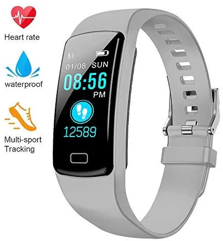 Deyawe Fitness Tracker, Colorful Screen Activity Tracker with Heart Rate Monitor, Waterproof Pedometer Watch, Sleep Monitor, Stopwatch, Step Counter