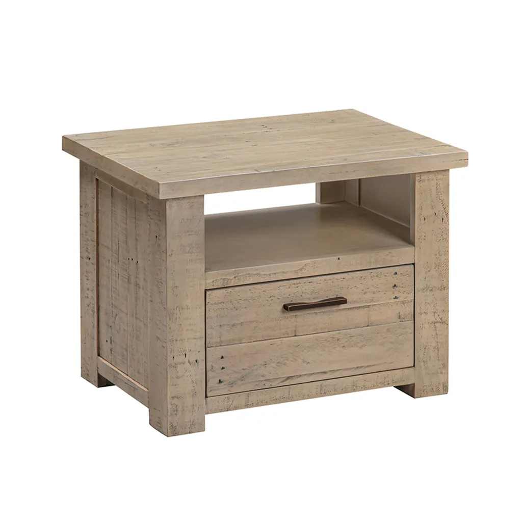 Distressed Pine Low Side Table