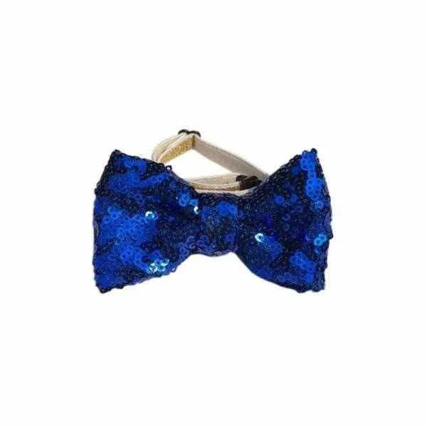 Dog Birthday Crown & Bow Tie Collar - Blue, Custom Age