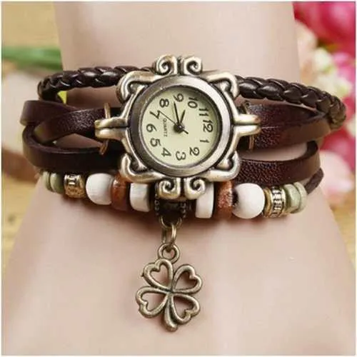 Flower Vintage Wrap Watch