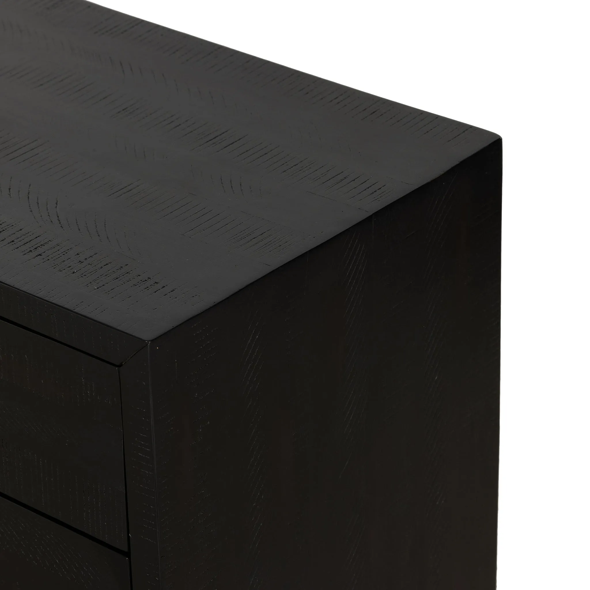 Four Hands Suki Nightstand in Burnished Black