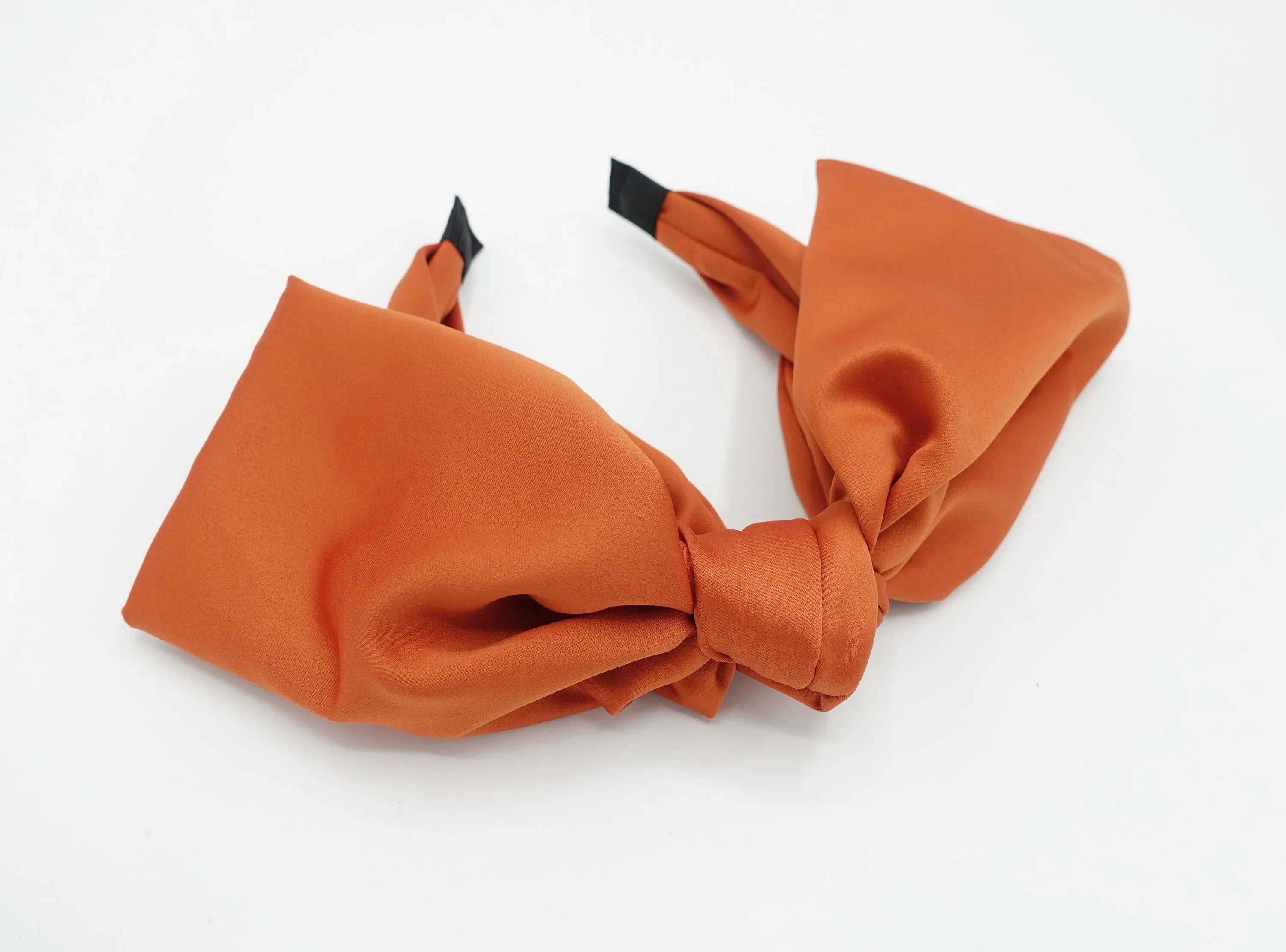 Jumbo satin bow headband wide hairband unique women hair accessory