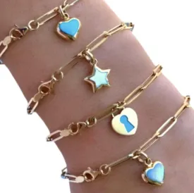 Link Chain Charm Bracelets