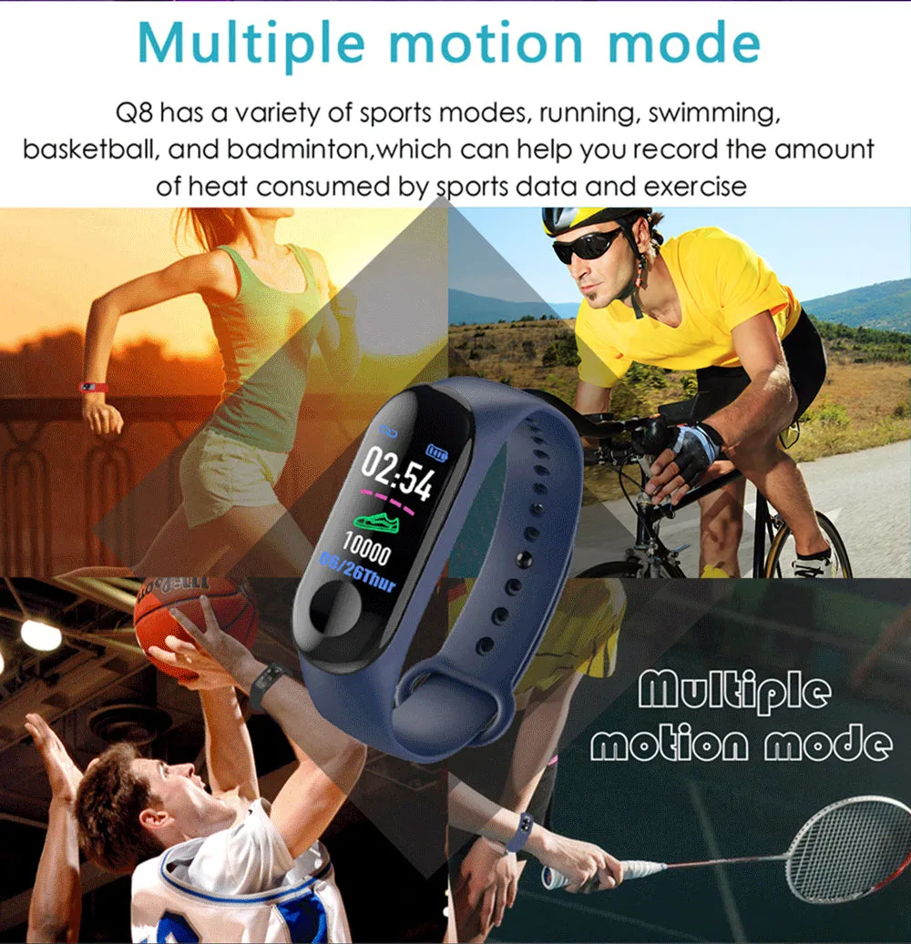 M3 Smart Fitness Watch with *** 1 x FREE MULTI-COLOUR STRAP ***