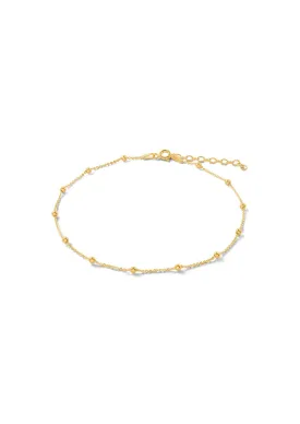 Mini Bubble Anklet Gold