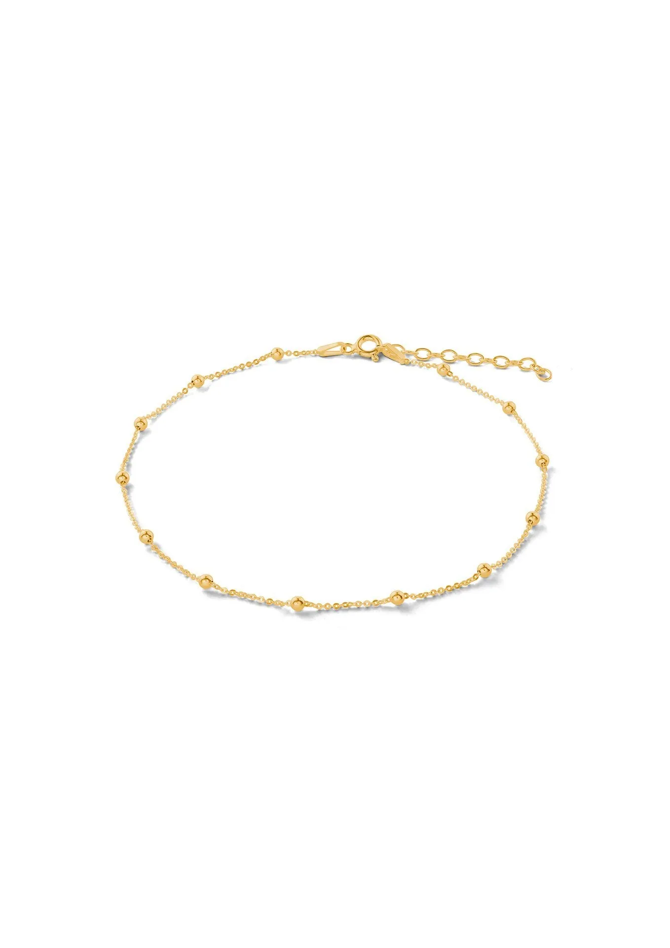 Mini Bubble Anklet Gold