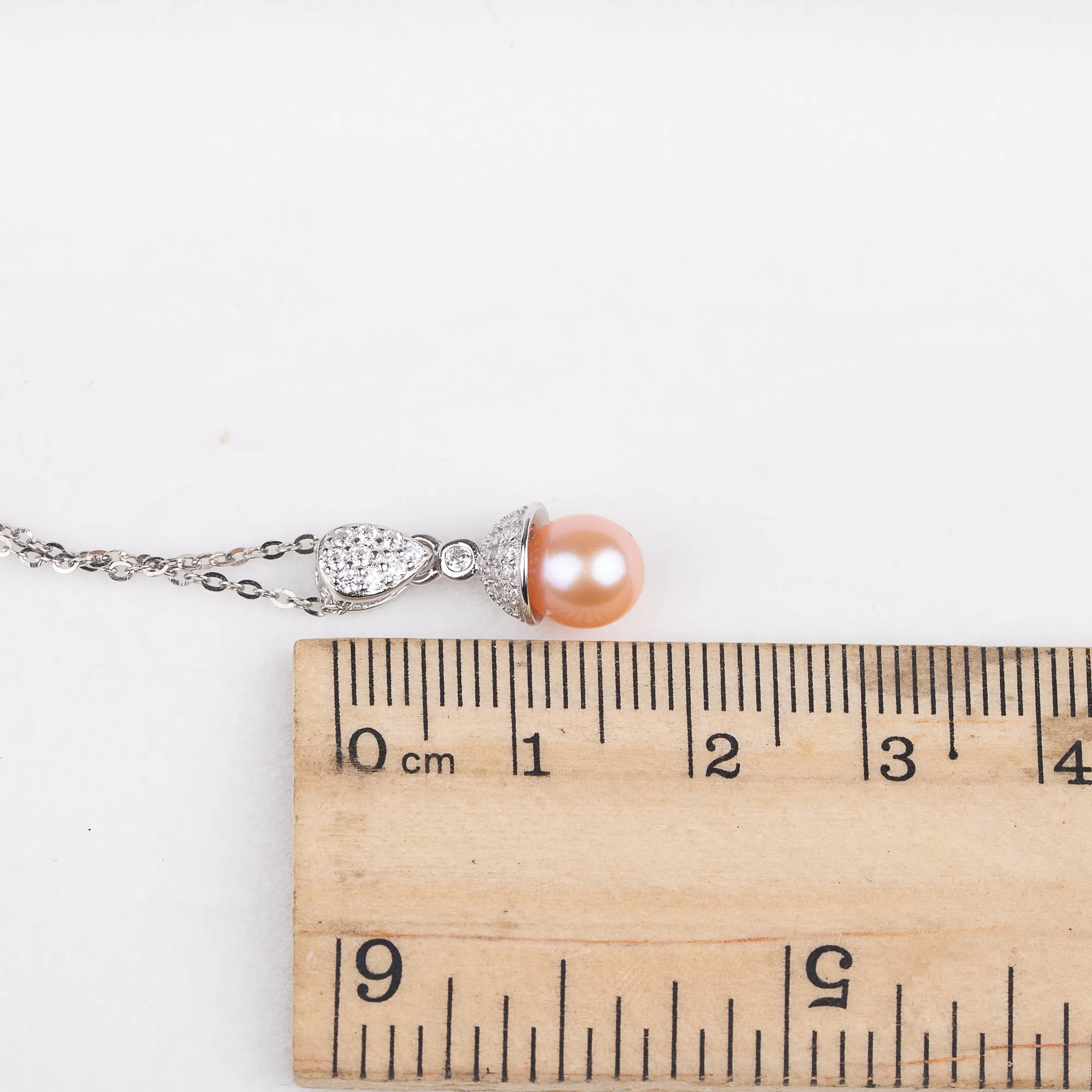 P030552 DIY 7-11mm Natural Freshwater pearl pendant accessory 925 sterling silver engagement jewelry necklace for women