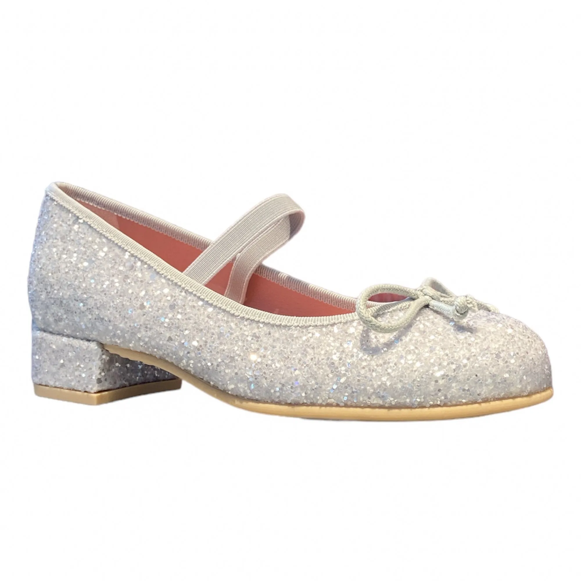 Pretty Ballerinas Emma Silver Glitter Heels