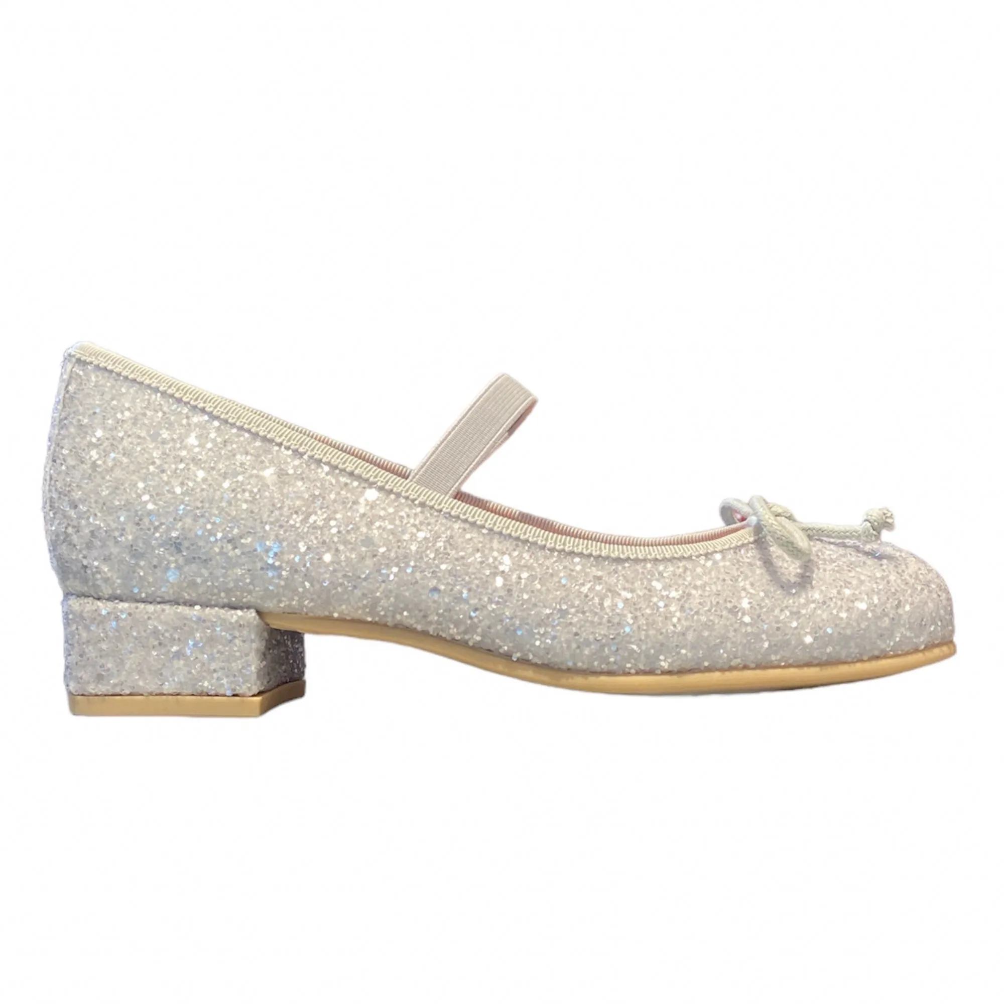 Pretty Ballerinas Emma Silver Glitter Heels