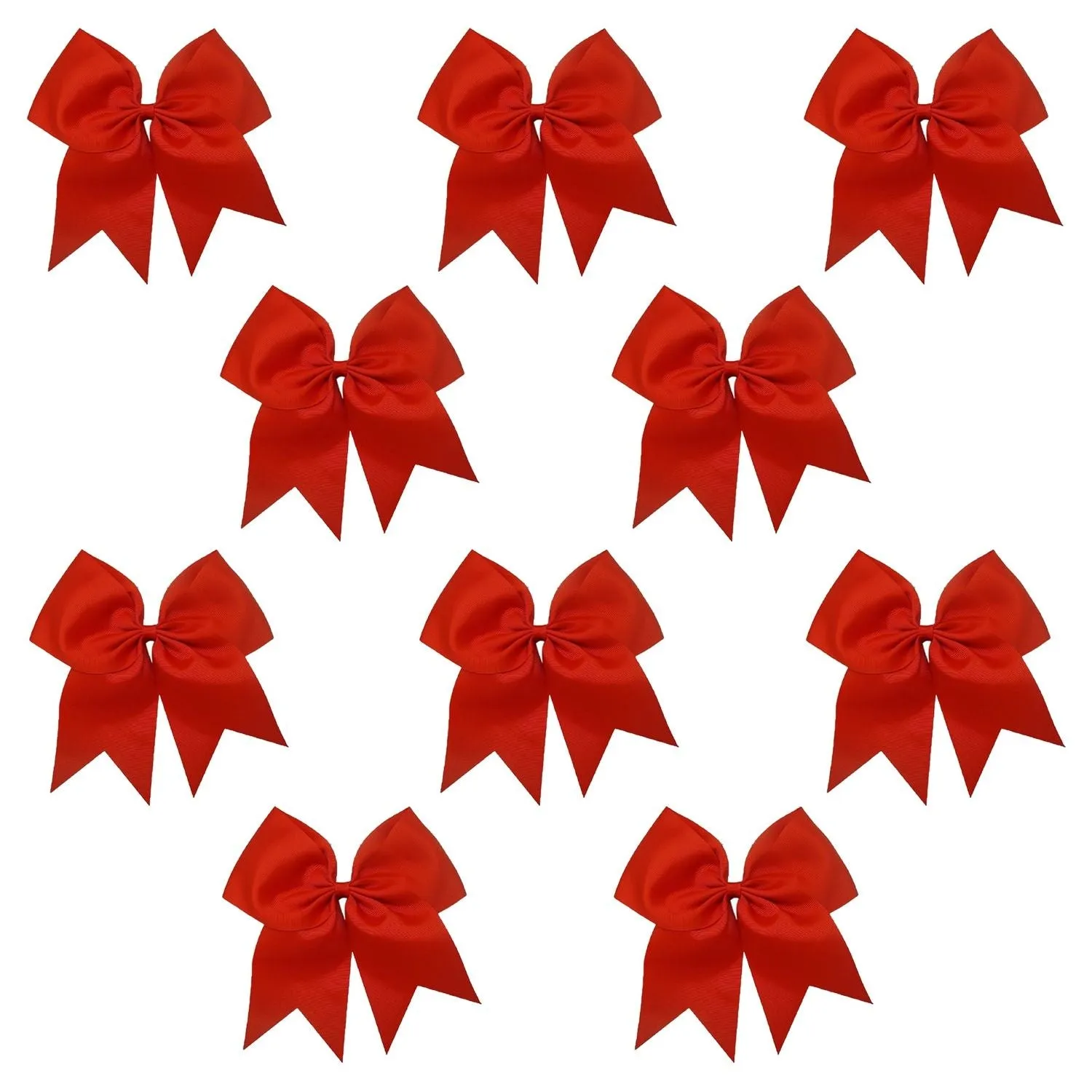 Red Cheer Bows - 10 Pack