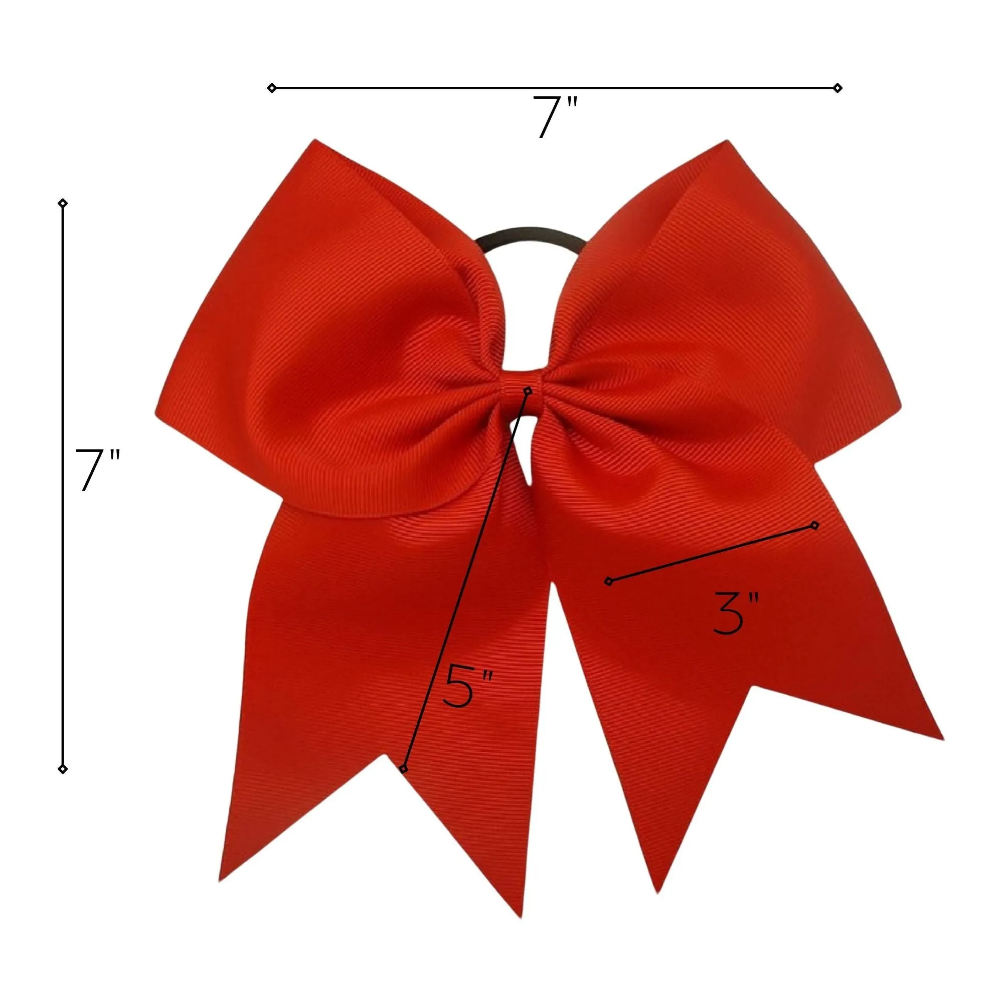 Red Cheer Bows - 10 Pack