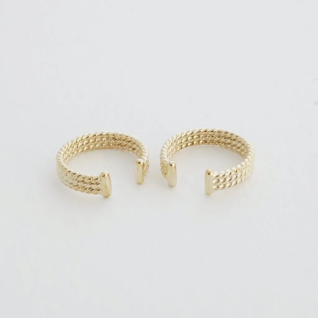 Roped Ear Cuffs