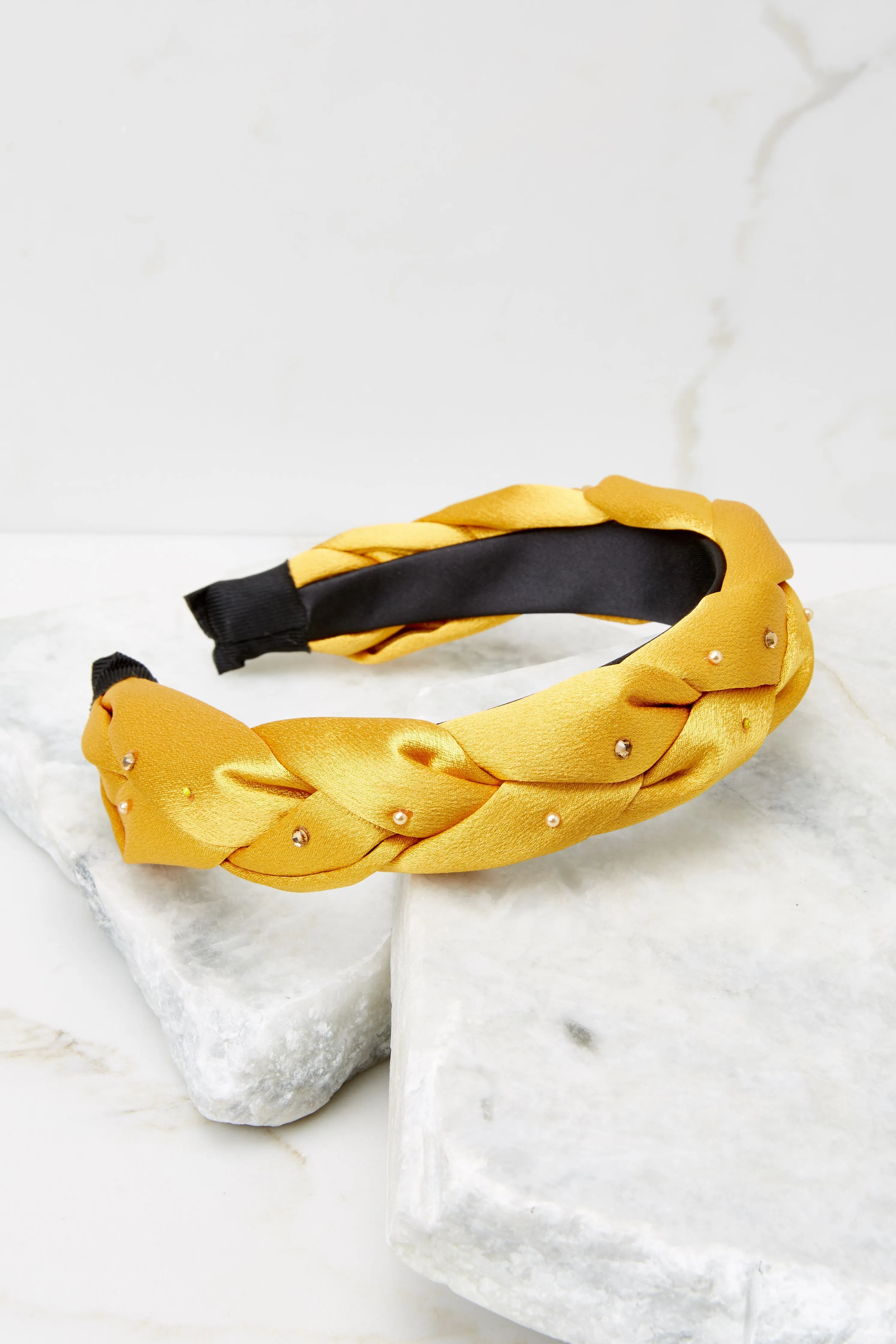 Shining On Goldenrod Braided Headband