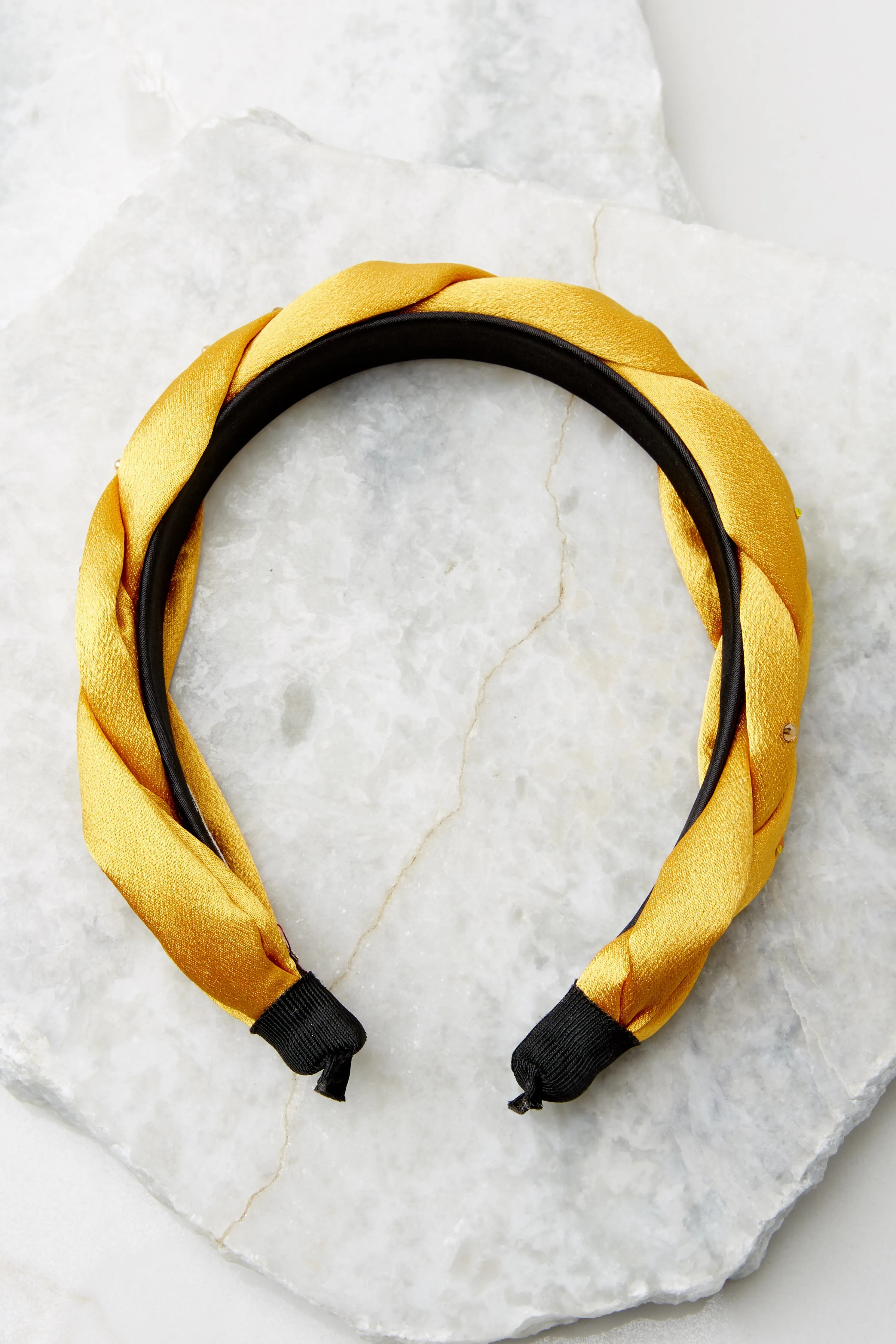 Shining On Goldenrod Braided Headband