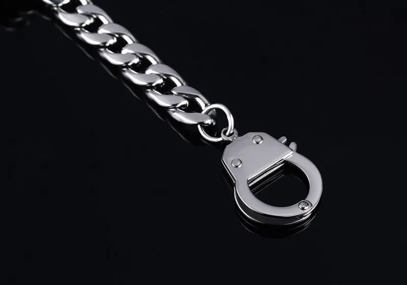 Silver Handcuffs Chain Bracelet