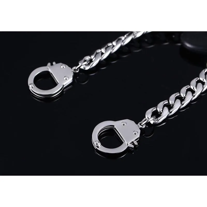 Silver Handcuffs Chain Bracelet