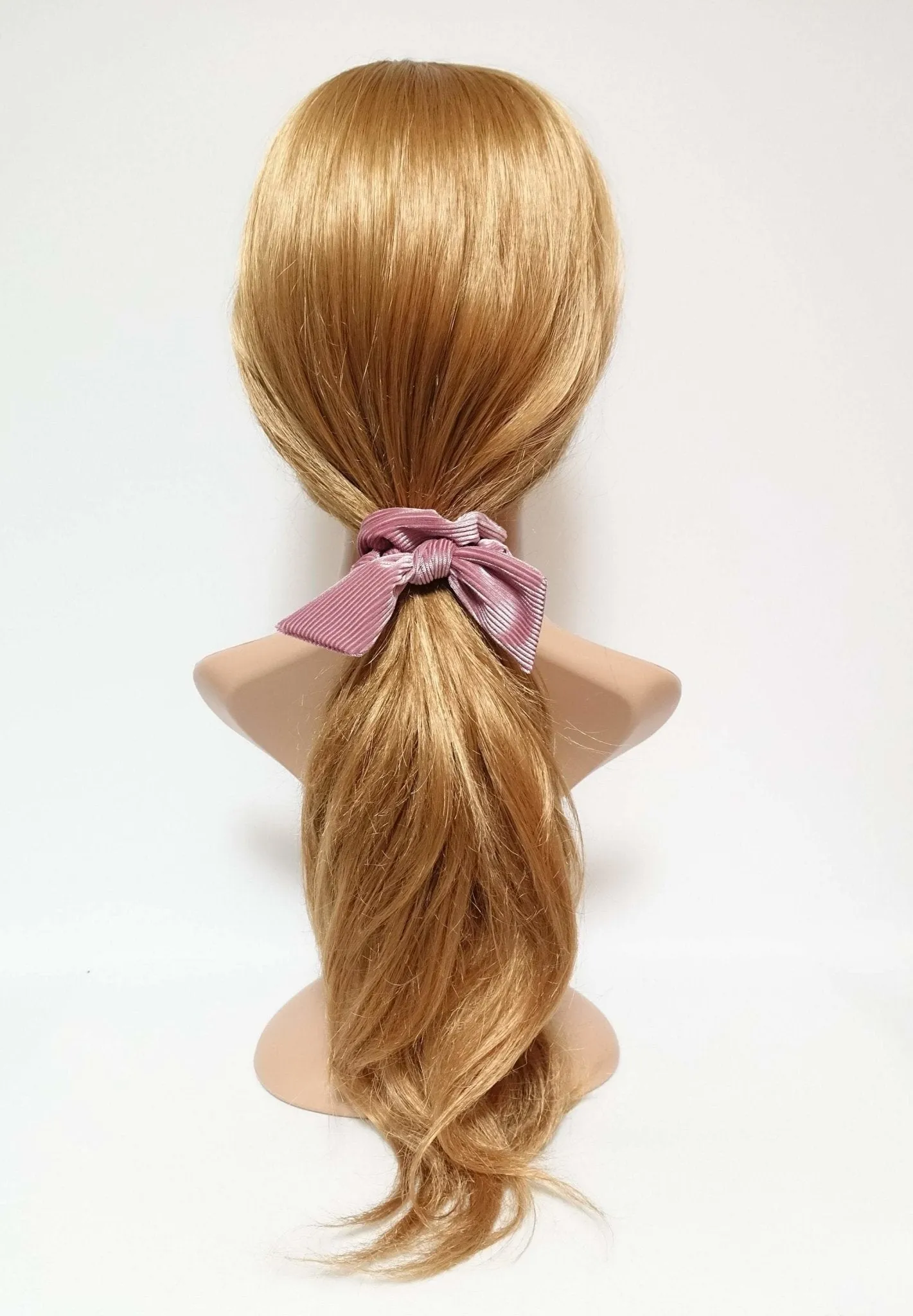 soft glossy corduroy bow knot scrunchies cute hair tie women scrunchie hair accessory