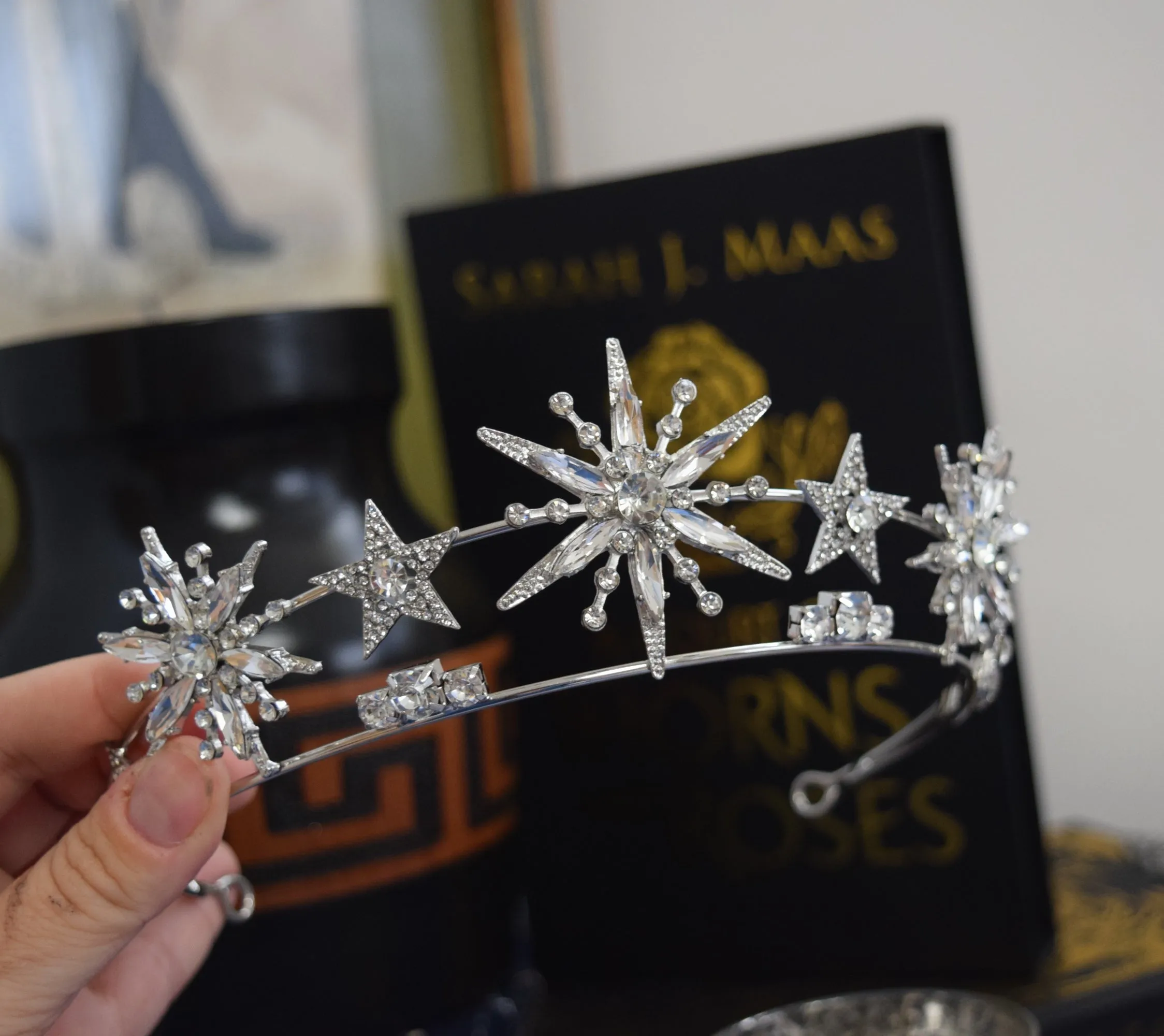 Star Crystal Tiara - Gold or Silver