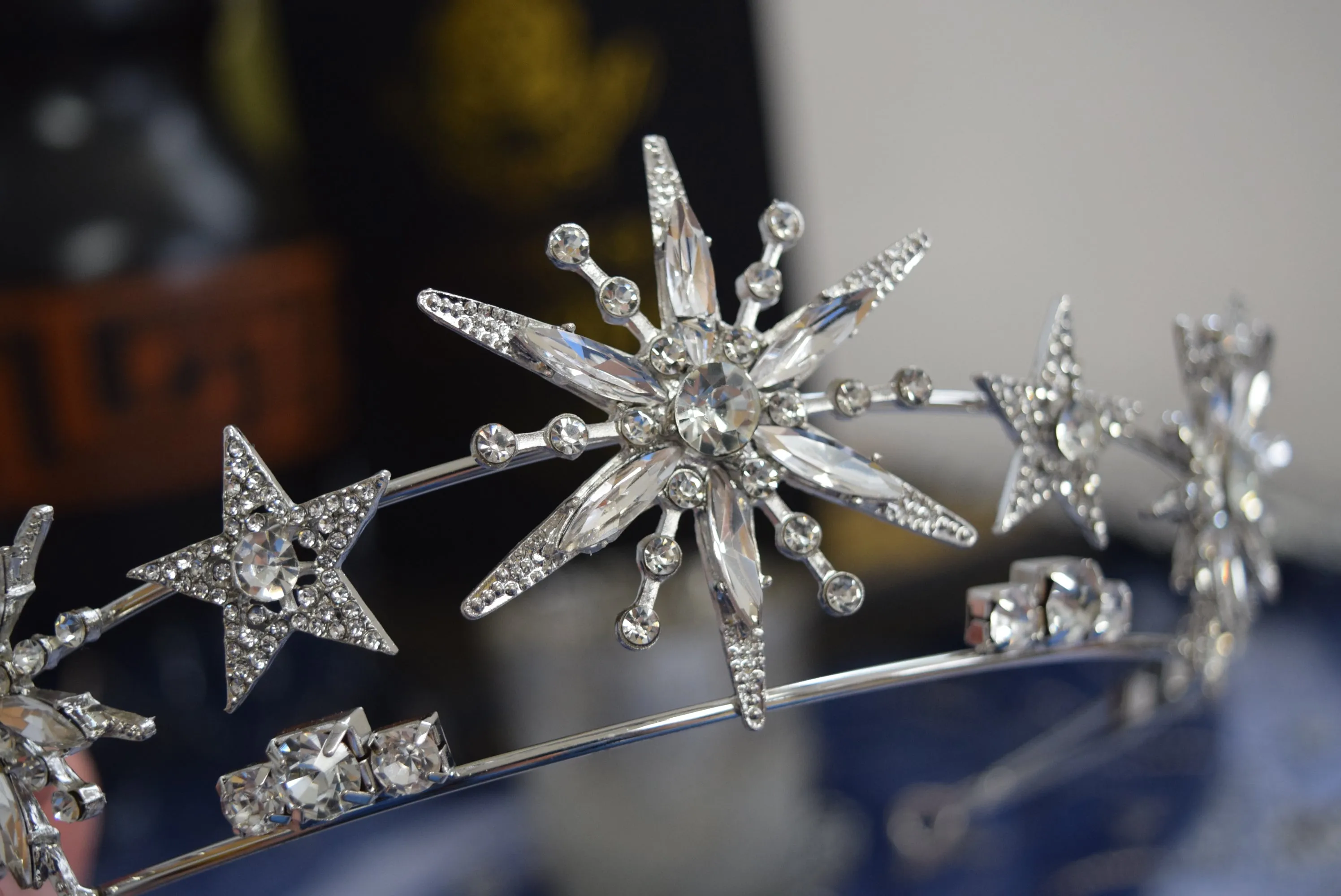 Star Crystal Tiara - Gold or Silver