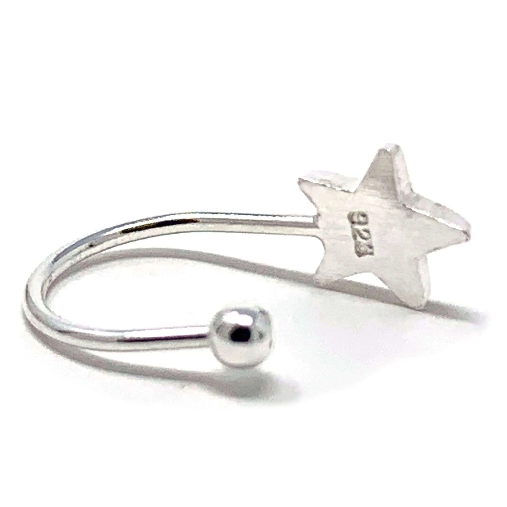 Sterling Silver Star Ear Cuff