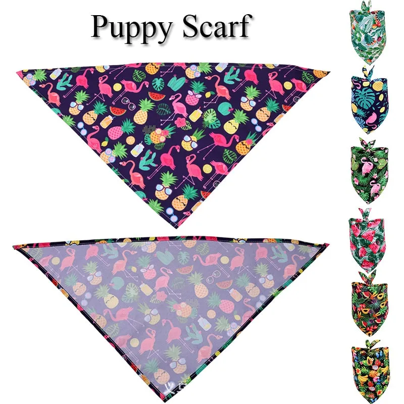 Summer Tropical Fruit Design Bandana For Dogs Cats