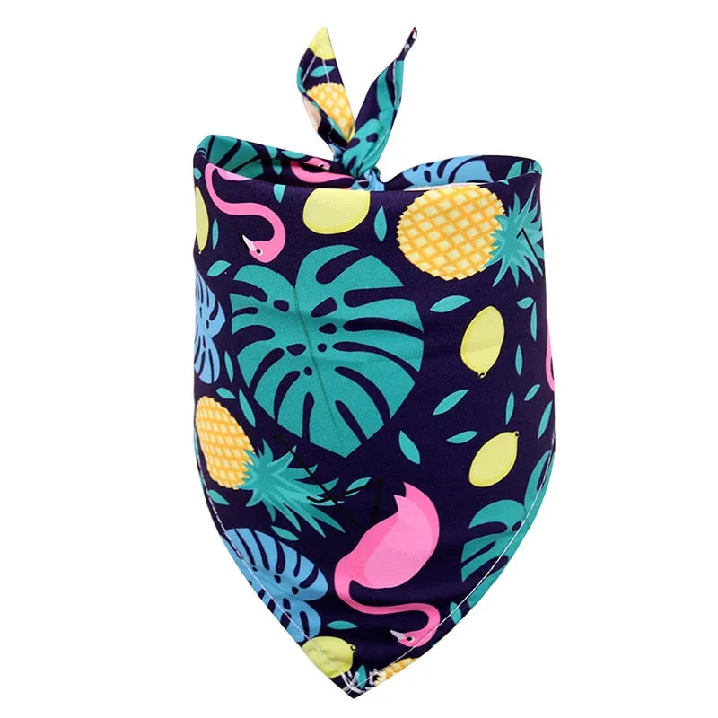 Summer Tropical Fruit Design Bandana For Dogs Cats