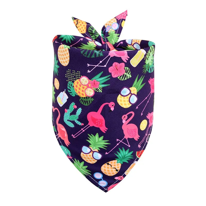 Summer Tropical Fruit Design Bandana For Dogs Cats