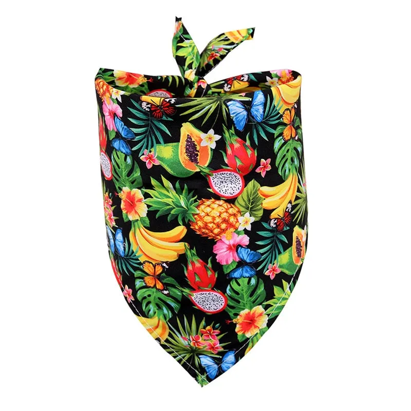 Summer Tropical Fruit Design Bandana For Dogs Cats