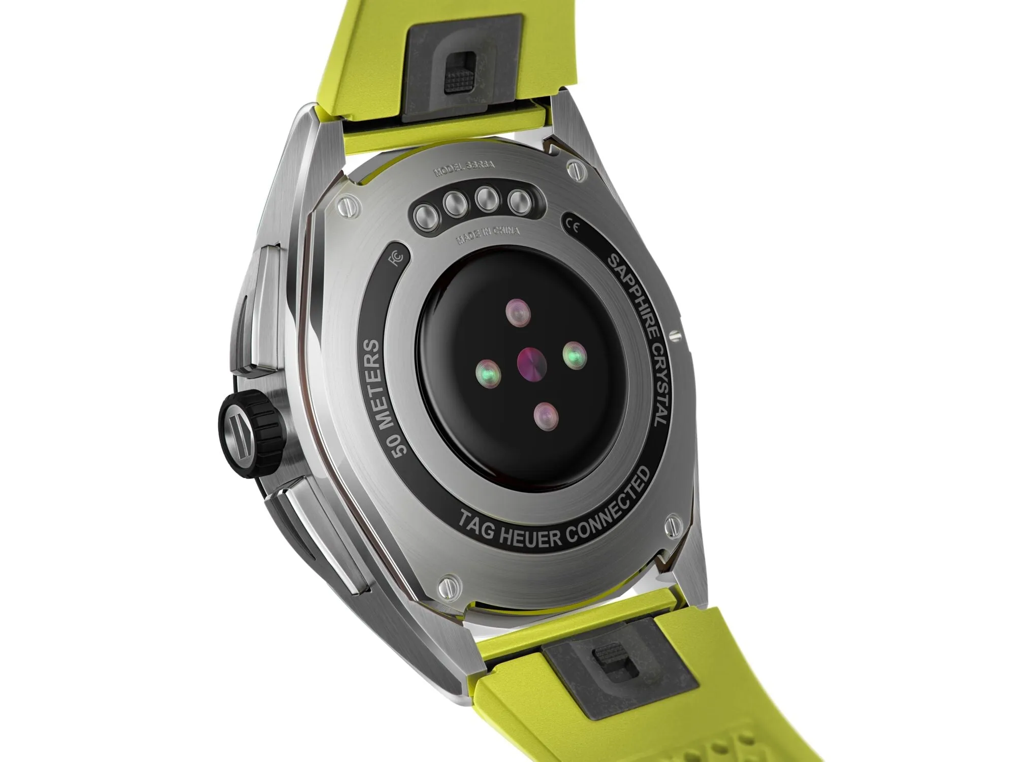 TH Watch Connected Calibre E4 45 Lime Rubber