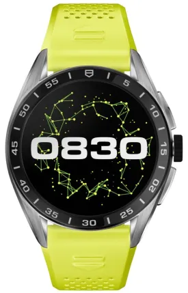 TH Watch Connected Calibre E4 45 Lime Rubber