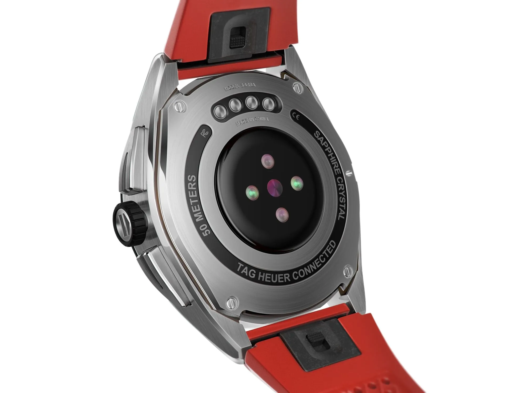 TH Watch Connected Calibre E4 45 Red Rubber