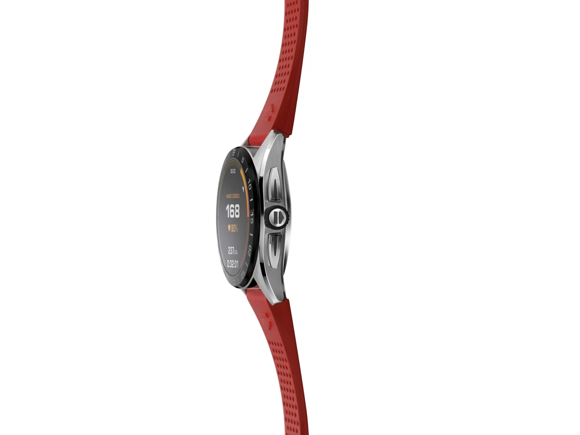 TH Watch Connected Calibre E4 45 Red Rubber