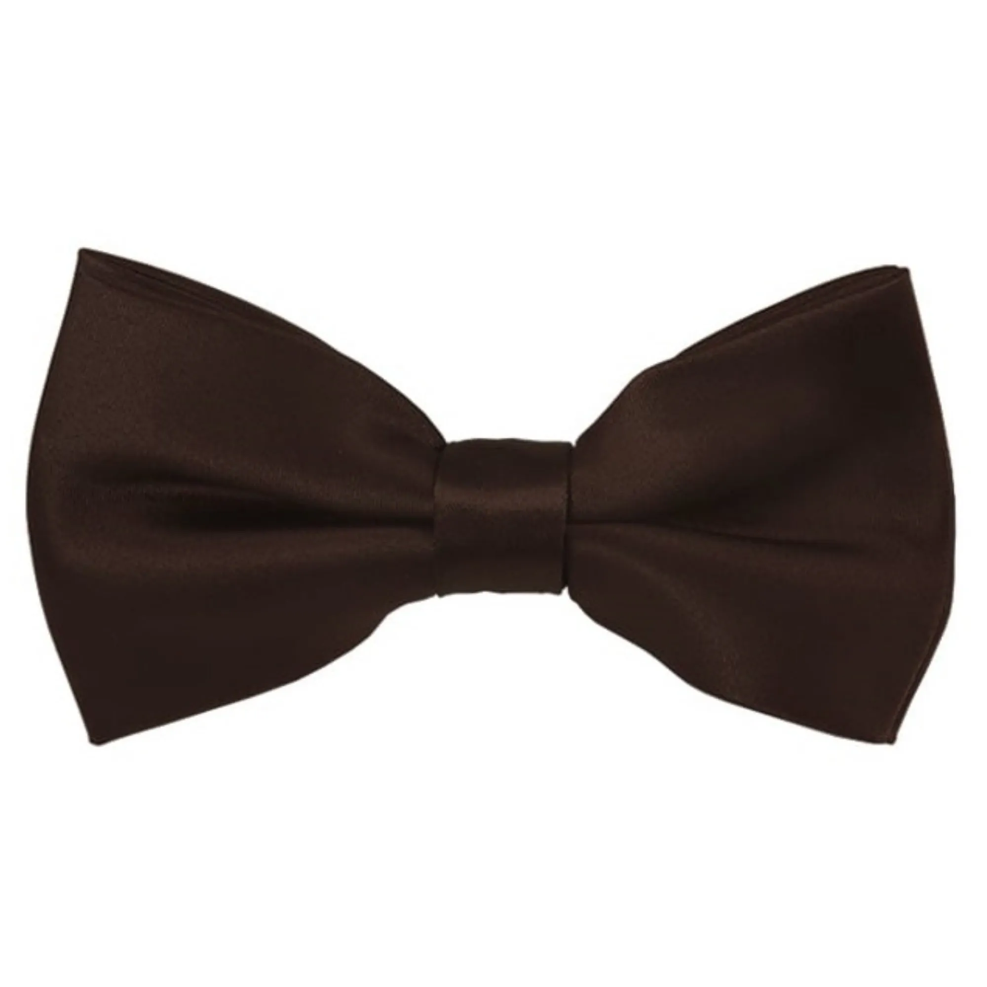 TheDapperTie Men's Solid Color 2.5 W And 4.5 L Inch Pre-Tied adjustable Bow Ties