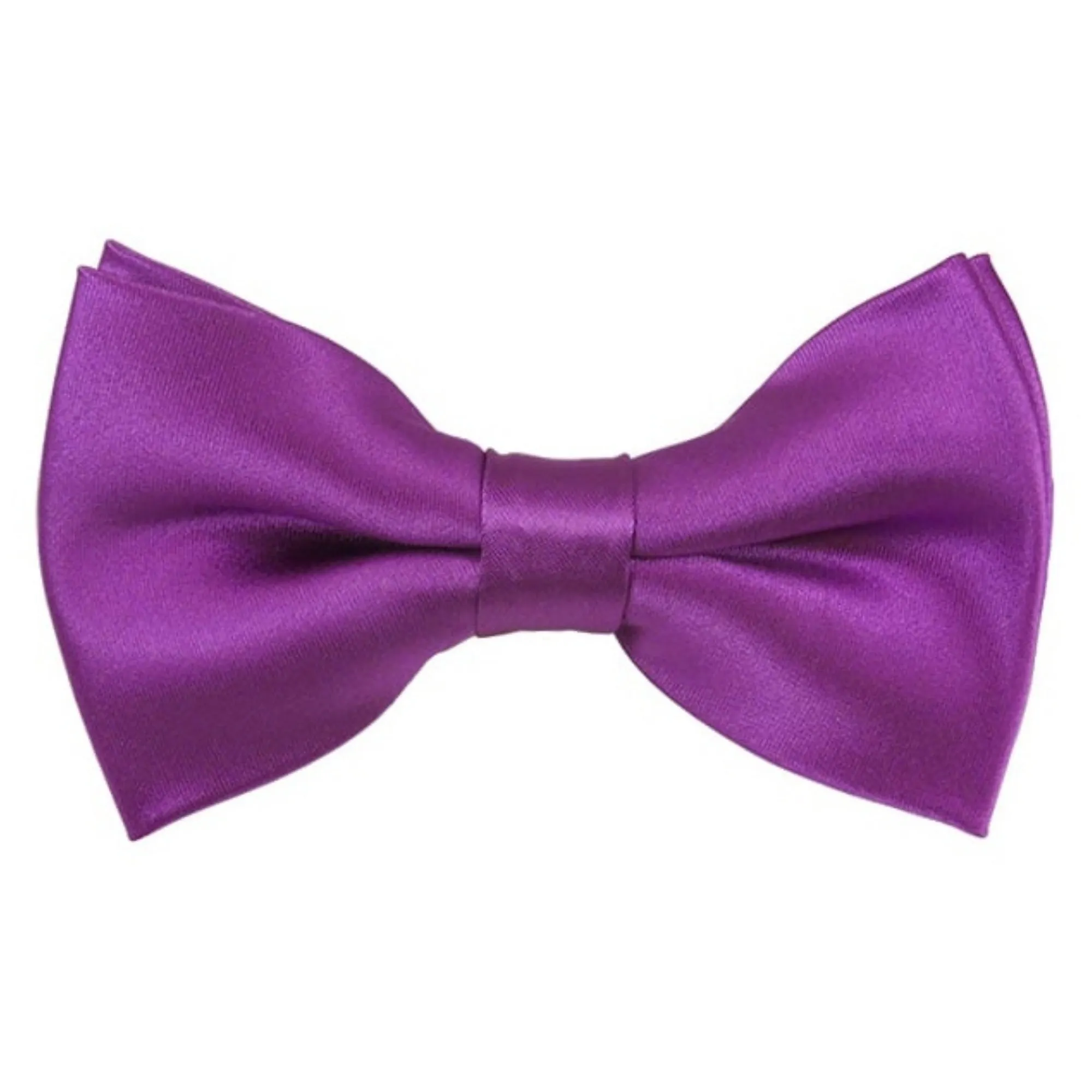 TheDapperTie Men's Solid Color 2.5 W And 4.5 L Inch Pre-Tied adjustable Bow Ties