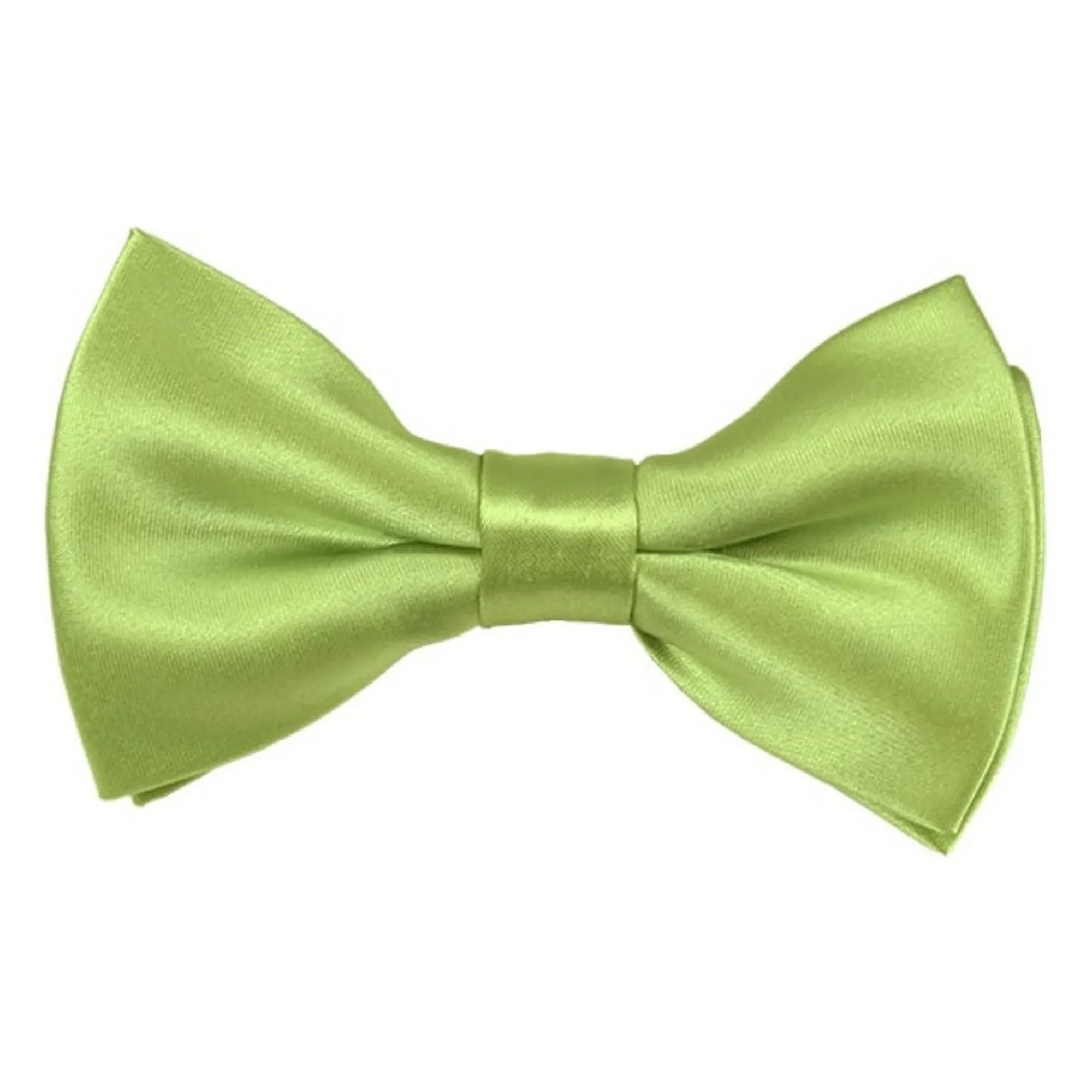 TheDapperTie Men's Solid Color 2.5 W And 4.5 L Inch Pre-Tied adjustable Bow Ties