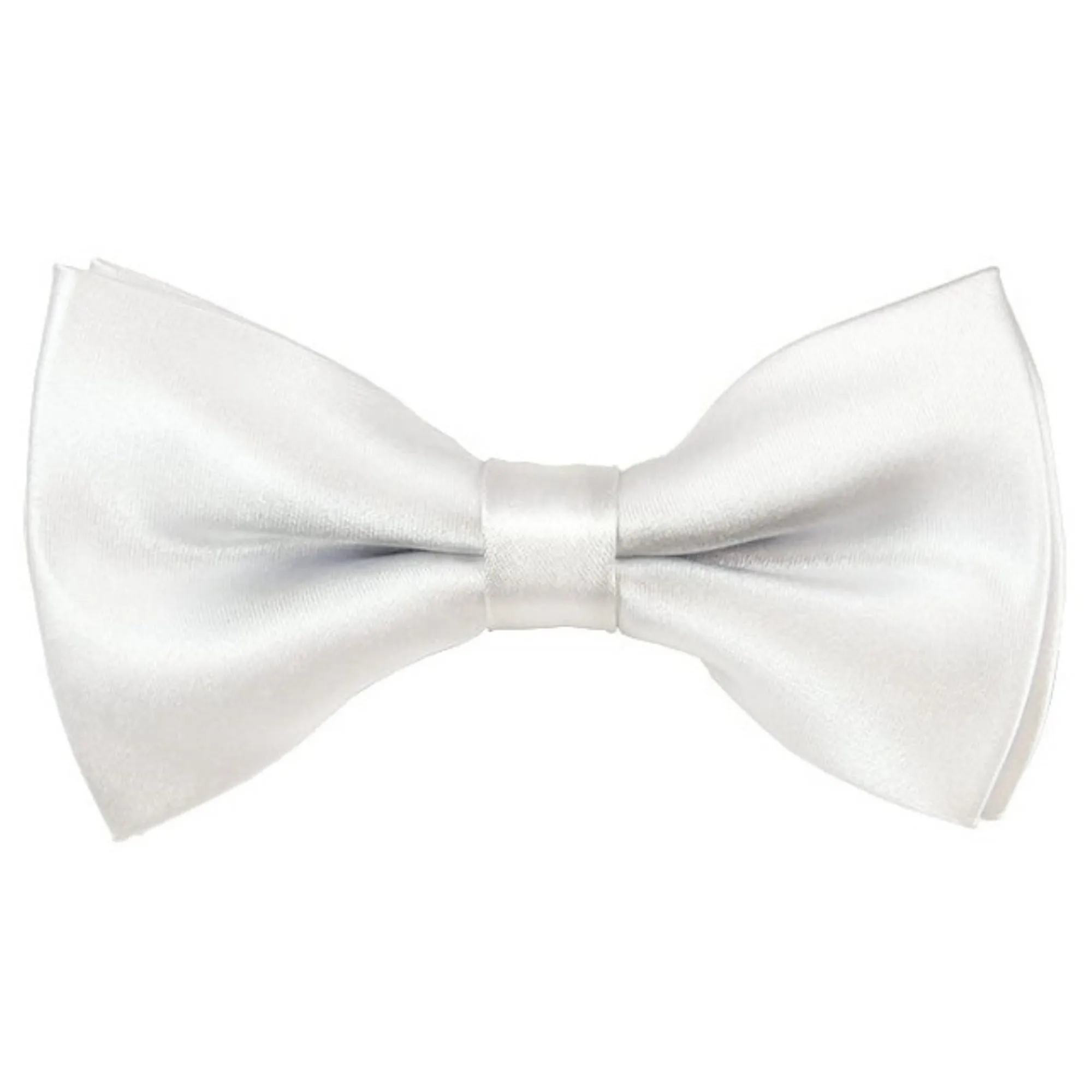 TheDapperTie Men's Solid Color 2.5 W And 4.5 L Inch Pre-Tied adjustable Bow Ties