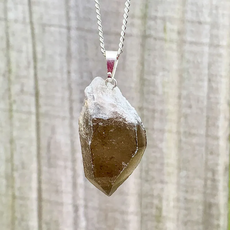 Unpolished Raw Stone Necklace