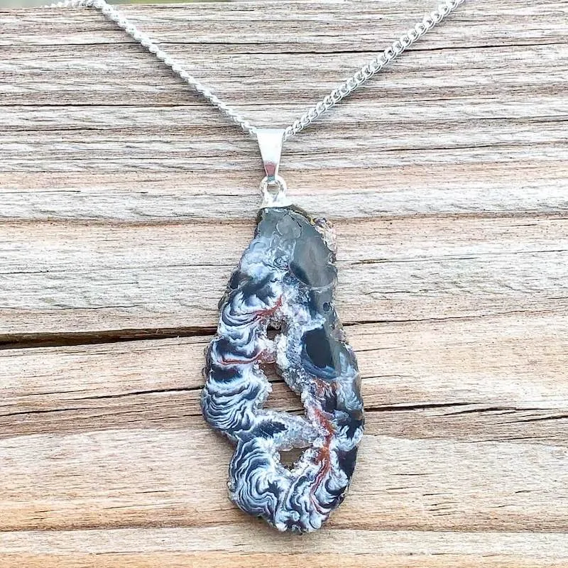 Unpolished Raw Stone Necklace