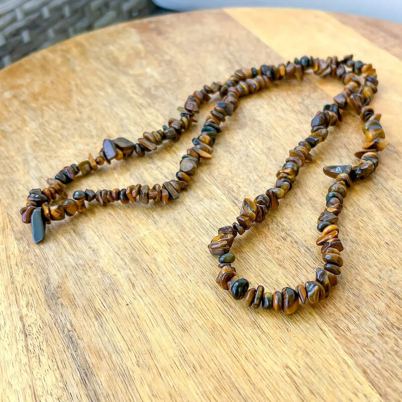 Yellow Tiger Eye Pendant Necklace