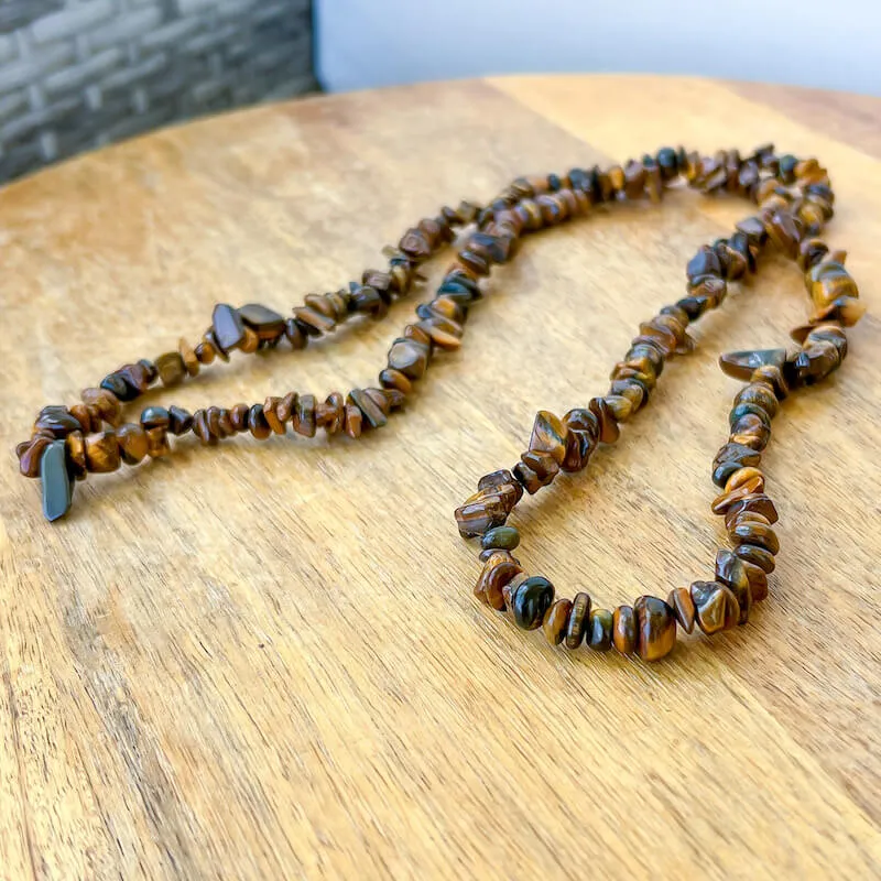 Yellow Tiger Eye Pendant Necklace