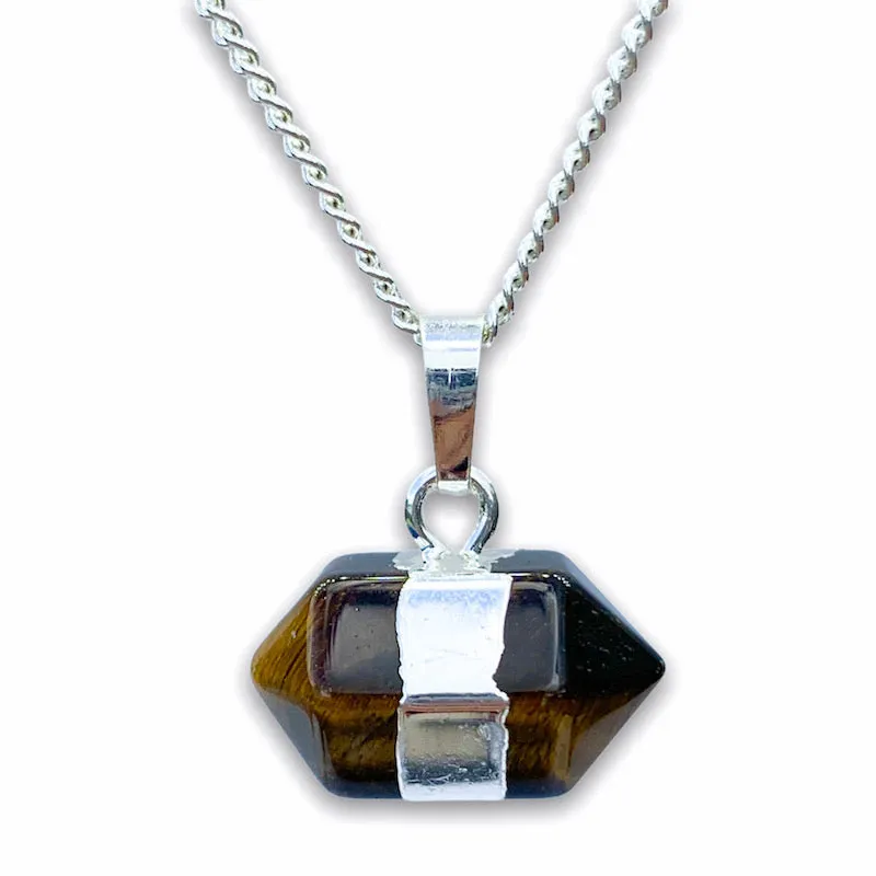 Yellow Tiger Eye Pendant Necklace