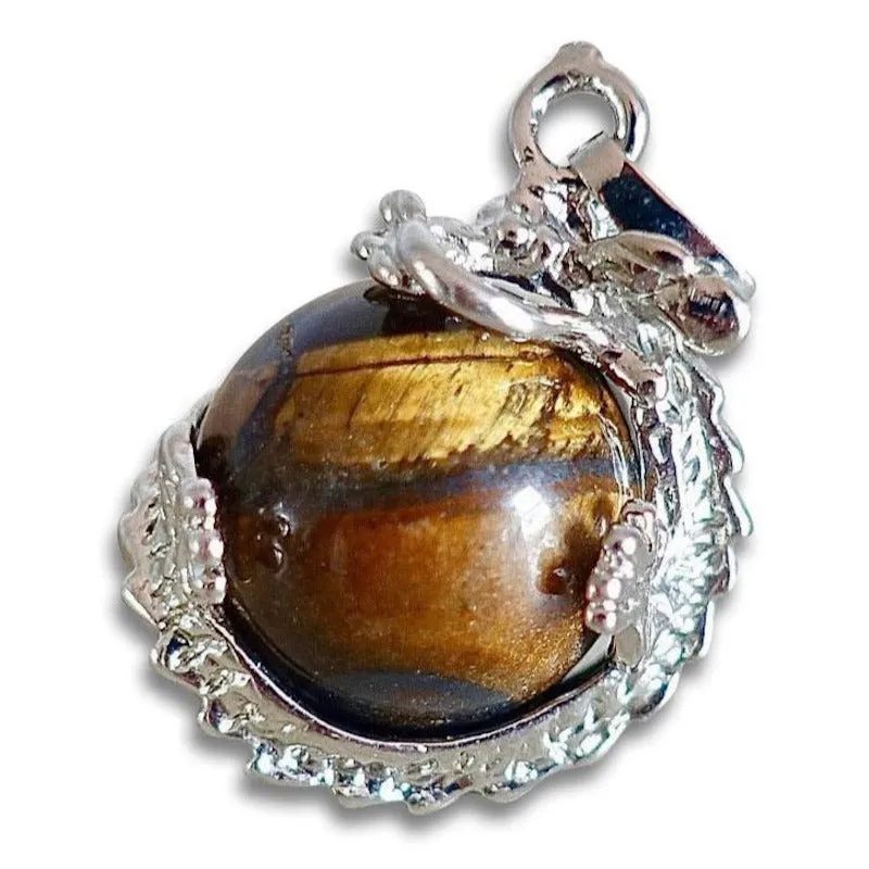 Yellow Tiger Eye Pendant Necklace