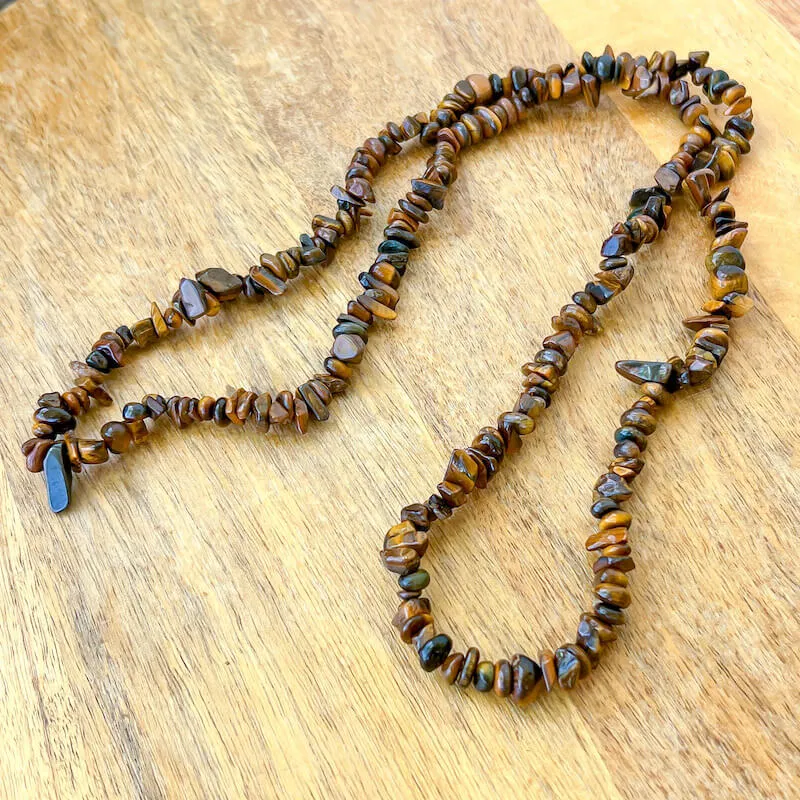 Yellow Tiger Eye Pendant Necklace